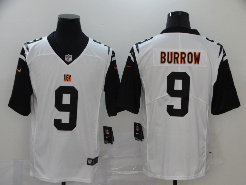 Cincinnati Bengals Limited white Men burrow Jersey NFL Footballl #9 Vapor Untouchable->women nfl jersey->Women Jersey